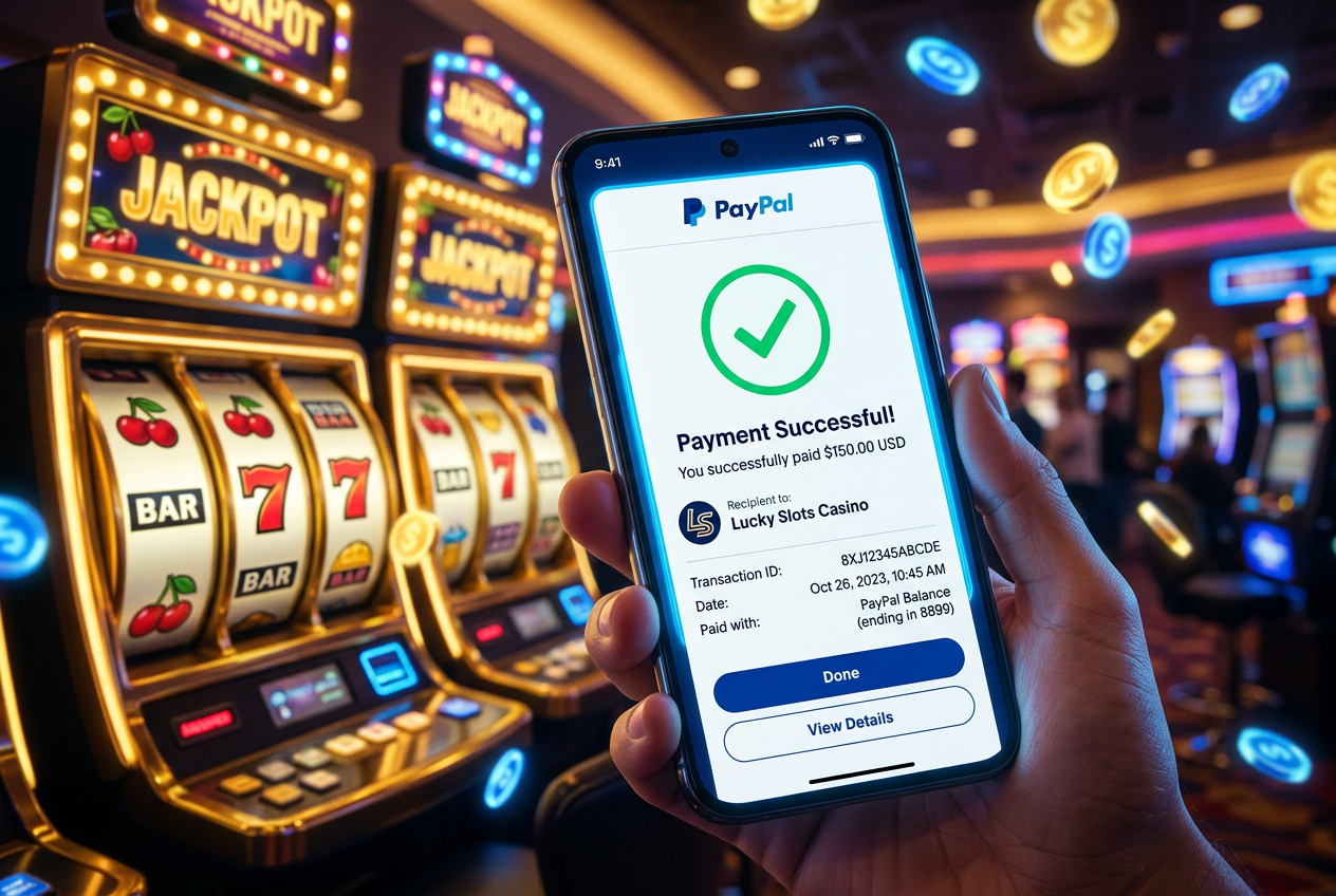Proces błyskawicznego depozytu PayPal w kasynie online na smartfonie
